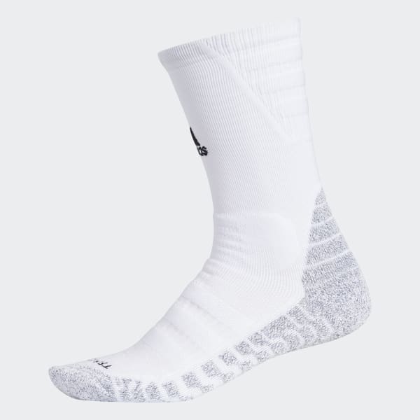 adidas Alphaskin Traxion Max Cushioning Crew Socks - White | adidas US