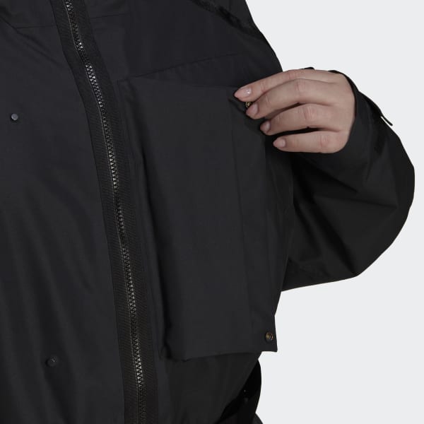 adidas Terrex CT Xploric RAIN.RDY Jacket (Plus Size) - Black | adidas UK