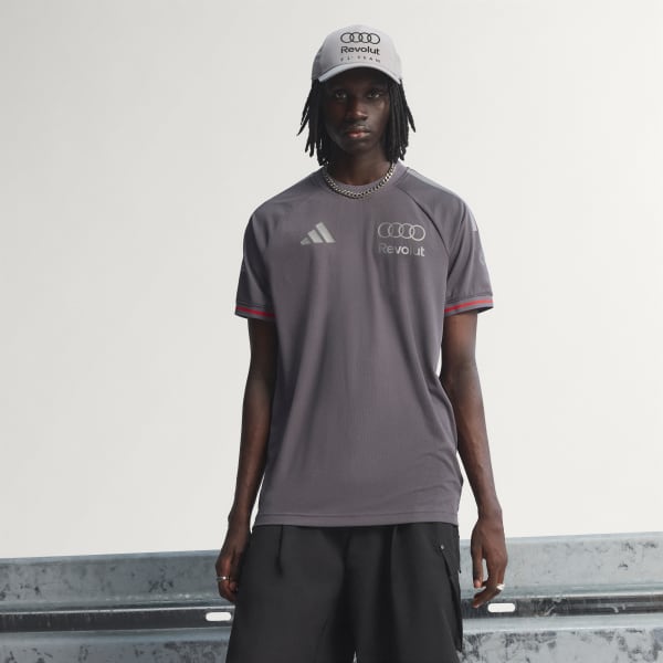 สีเทา เสื้อนักแข่ง AUDI REVOLUT F1 TEAM AUTHENTIC