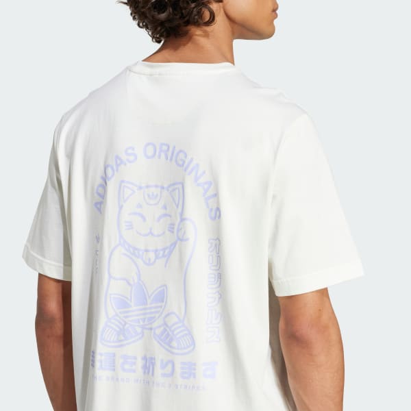 RE ARRIVAL/再入荷 White - T-Shirt Graphic Mascot Japanese adidas | UK adidas トップス