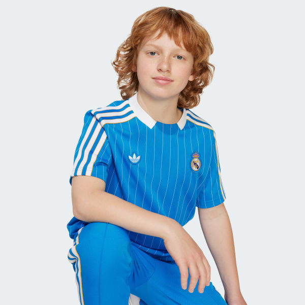 adidas Real Madrid ホーム ユニフォーム adidas Real Madrid Terrace Icons Jersey Kids - Blue | Free