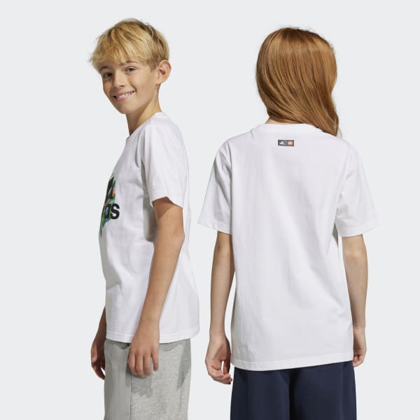 Hvit adidas x LEGO® Graphic T-skjorte