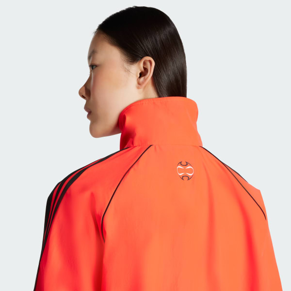 adidas Teamgeist Adicolor Oversized Woven Track Top - Red