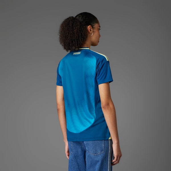 Niebieski Koszulka Sweden 25 (Women's Team) Away