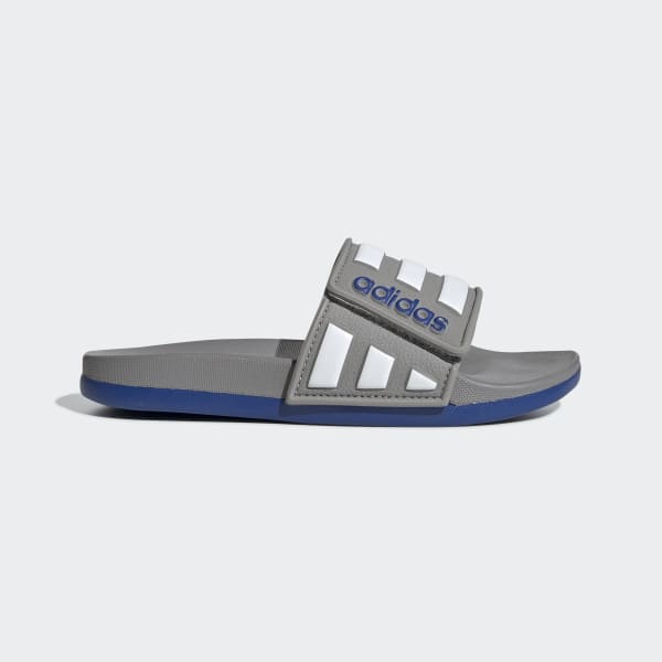 adidas Adilette Comfort Adjustable Slides - Grey | adidas US