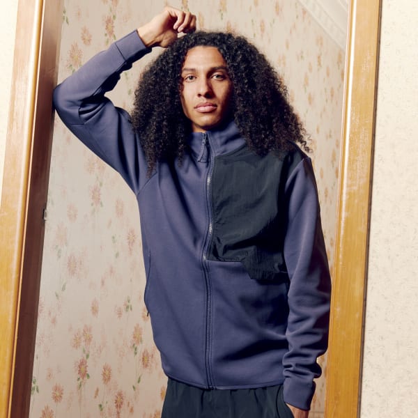 Blue All Blacks Rugby Lifestyle Jacket