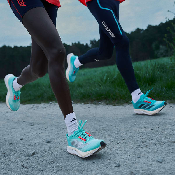 Turkis Adizero Boston 12 Laufschuh