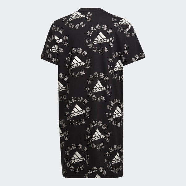Schwarz Logo Kleid
