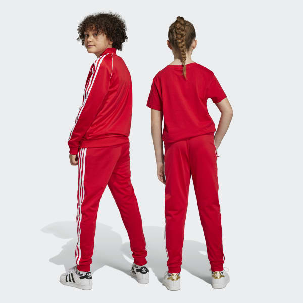 adidas Originals SST track pants in lush red | ASOS