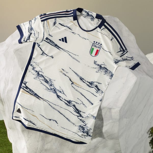 Weiss ITALIEN 2023 AUSWÄRTSTRIKOT AUTHENTIC