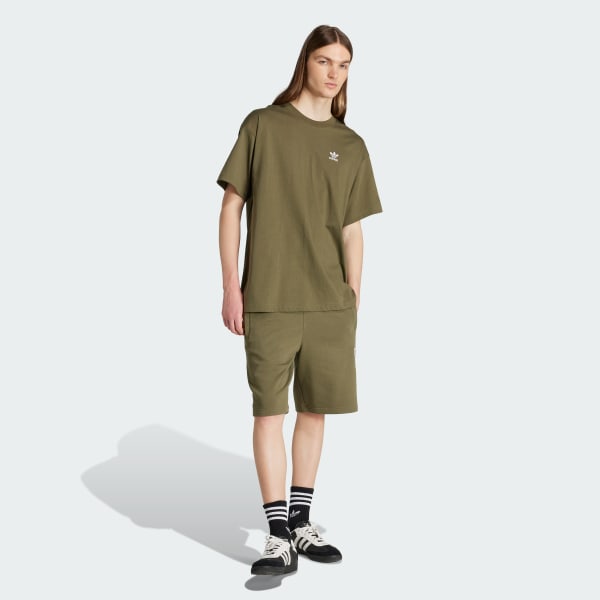 Green Essential Color Logo Oversized Tee