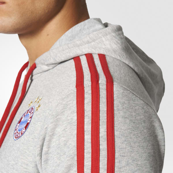 Adidas Buzo De Futbol Con Capucha Fc Bayern Munich Gris Adidas Argentina