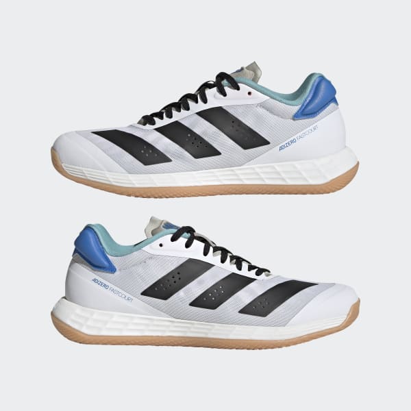 White Adizero Fastcourt 1.5 Handball Shoes LGN80
