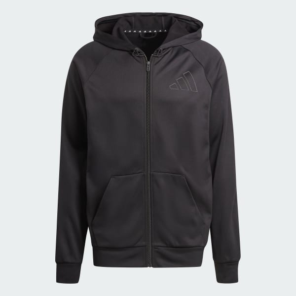 Μαύρο Game and Go Small Logo Training Full-Zip Hoodie