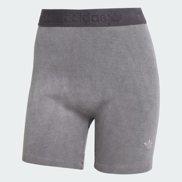 Gris Shorts de 1/4 de largo acanalados con efecto de lavado Essentials