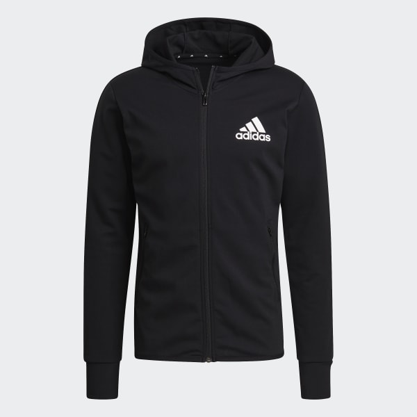 adidas Designed To Move Motion Full Zip AEROREADY Hoodie Black adidas Philippines