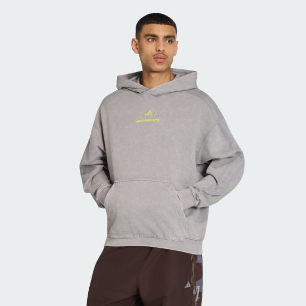 Grey AMG WASHED HOODIE