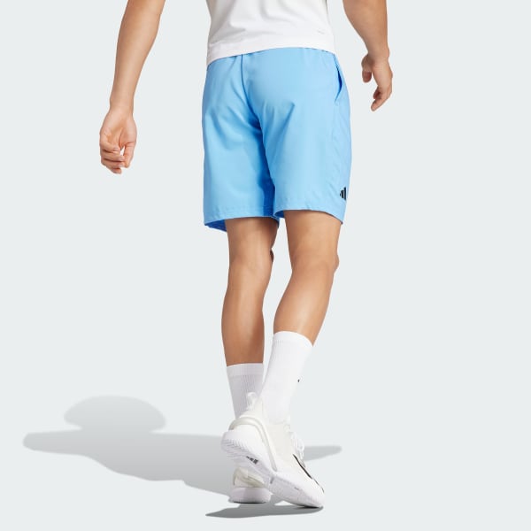 Azul Shorts De Tenis Club 3 Rayas