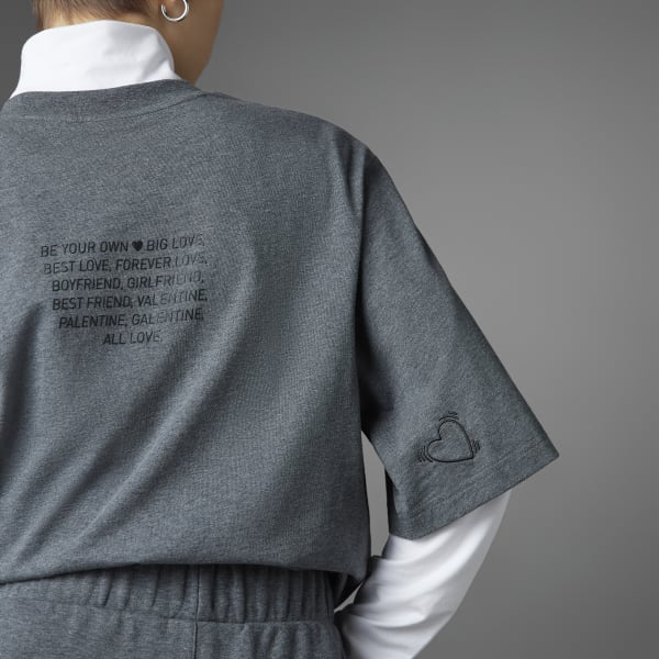 gris T-shirt Saint-Valentin