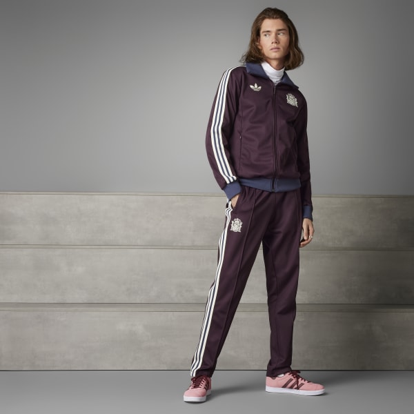 Adidas beckenbauer pants red on sale