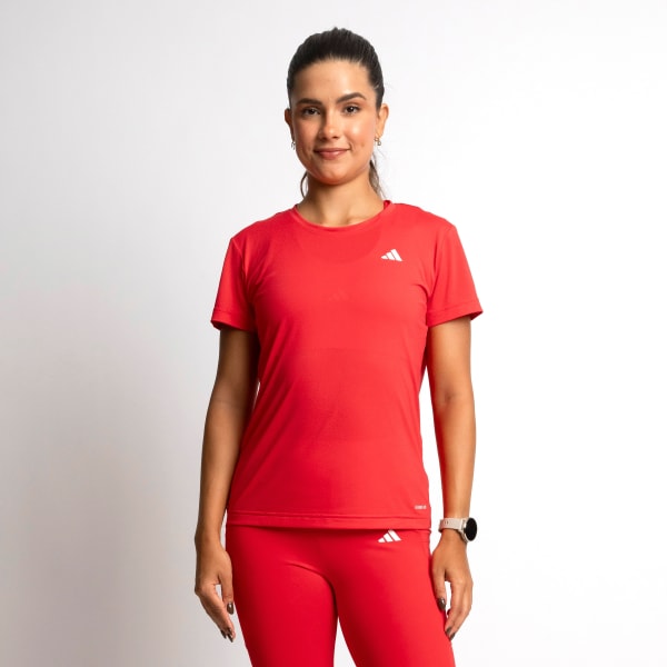 Vermelho Camiseta Own The Run 3 Listras