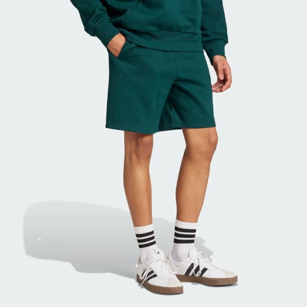 Verde Short ALL SZN in tessuto felpato
