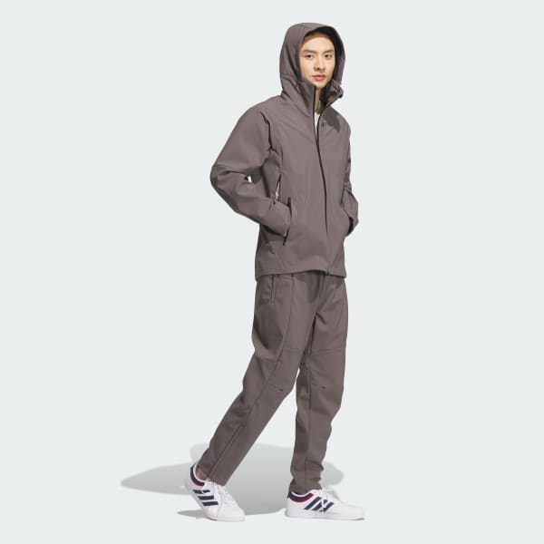 ブラウン プレミアム スポーツ 圧着加工フリースウーブン フードジャケット