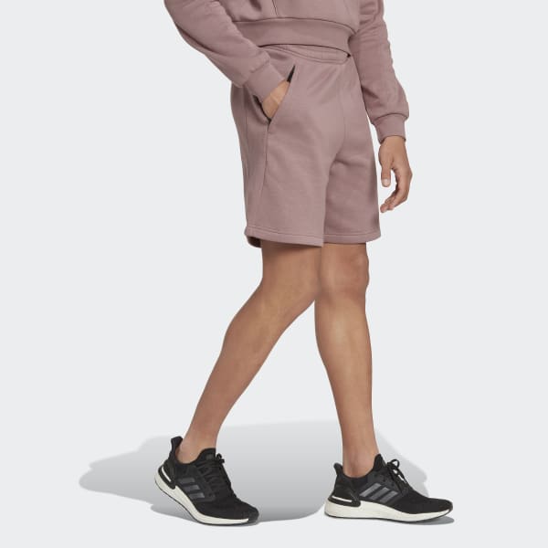 Purple Stadium Fleece Recycled Badge of Sport Shorts