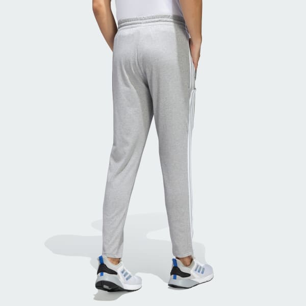adidas 3 Stripes Single Jersey TO Pants - Grey | adidas India