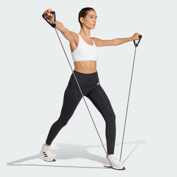 Beyaz Optime Essentials Workout Orta Destekli Sporcu Sütyeni