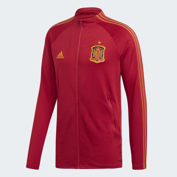 Verwisselbaar Aanleg veiligheid adidas Spain Anthem Jacket - Red | Men's Soccer | adidas US