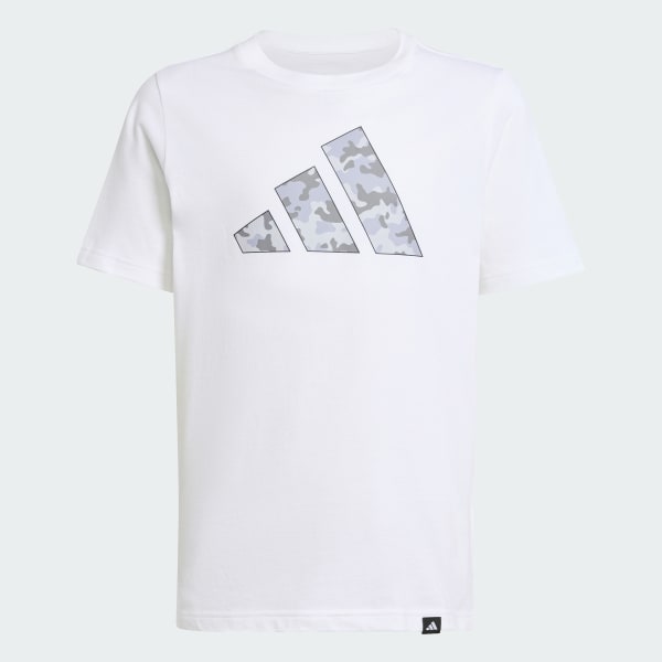 Hvid Camo Graphic T-shirt til børn