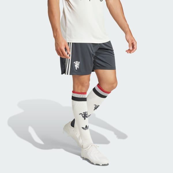 Grey adidas soccer shorts online