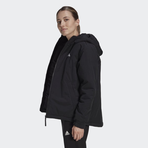 Black BSC Sturdy Insulated Hooded Jacket