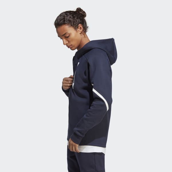 adidas Designed for Gameday Full-Zip Hoodie - Blue | Men's Training | adidas