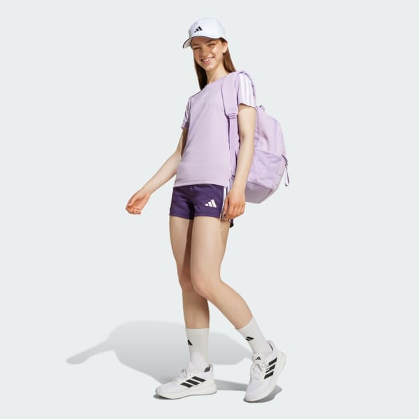 Violeta Camiseta Training Essentials 3 bandas (Adolescentes)