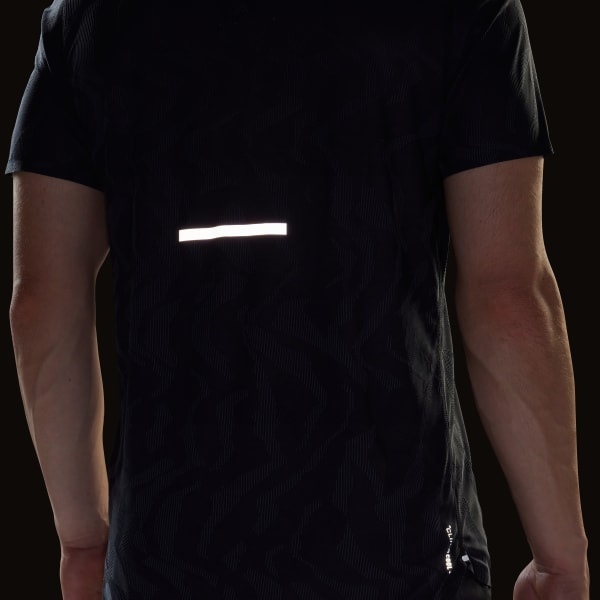 adidas Ultimate Running Engineered CLIMACOOL+ Tee - Black | adidas UK