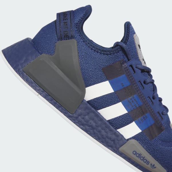 Adidas nmd r1 grey and blue best sale