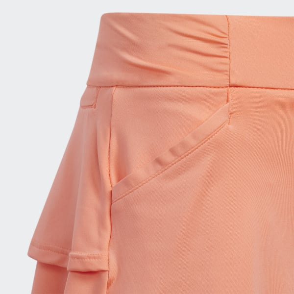 Orange Jupe-short Ruffled