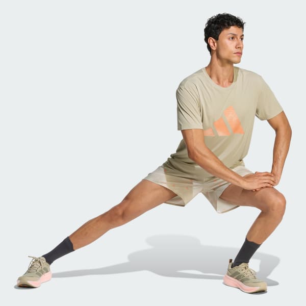 สีเบจ กางเกงขาสั้น adi365 Running Essentials Brand Love