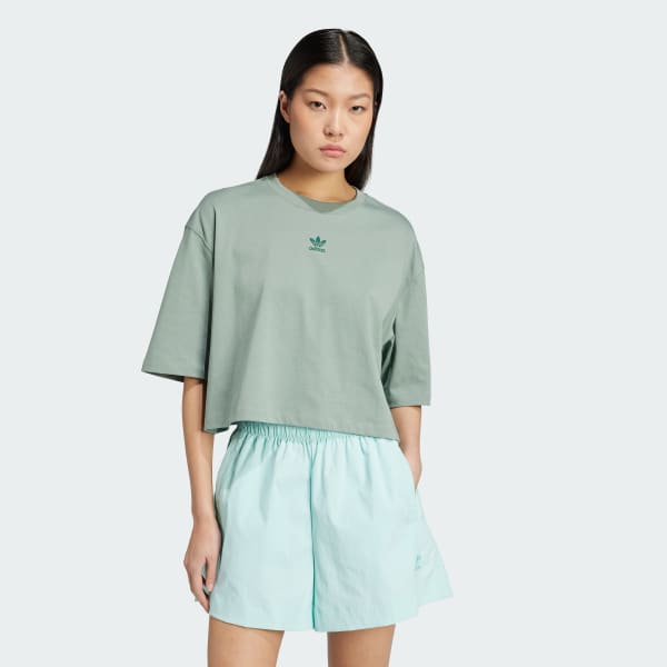 Green Essentials Crop Tee