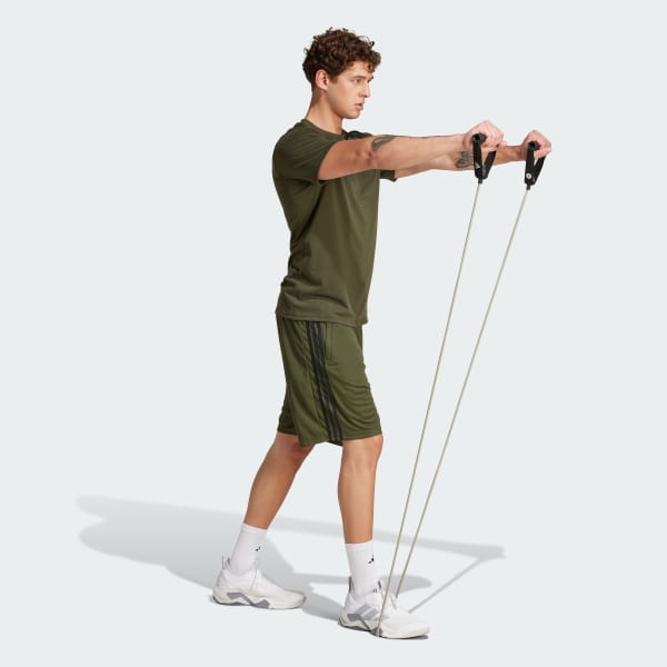 Train Essentials Piqué 3-Stripes Training Shorts