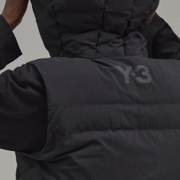Black Classic Short Puffy Down Vest KO077