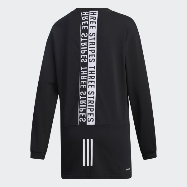 Three striped long sleeve top by adidas clearance