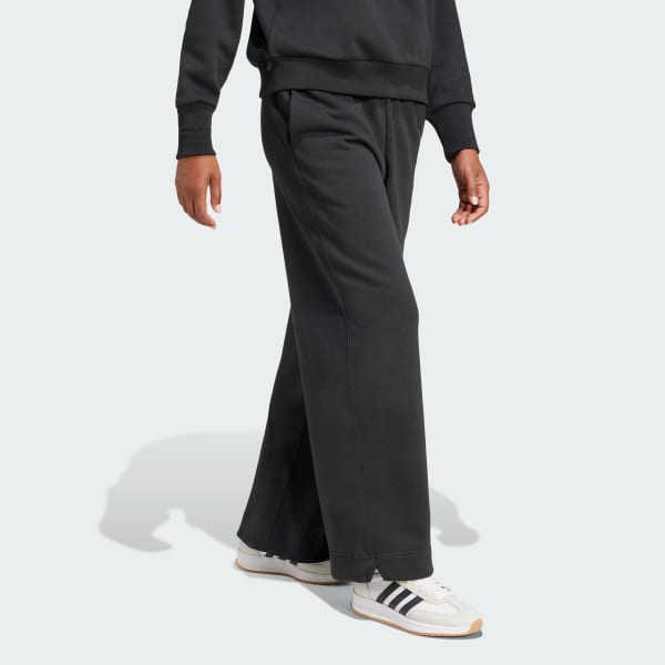 Black ALL SZN Fleece Loose Wide-Leg Pants