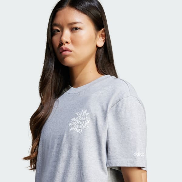 ★adidas originals★TREFOIL SERIES LOOSE TEE★追跡可 adidas Trefoil Series Forever Originals Loose Tee - White