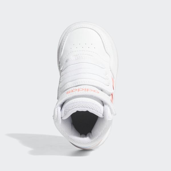 White Hoops Mid Shoes