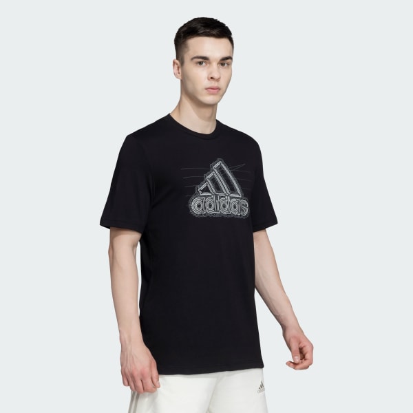 Black GROWTH BADGE OF SPORT TEE