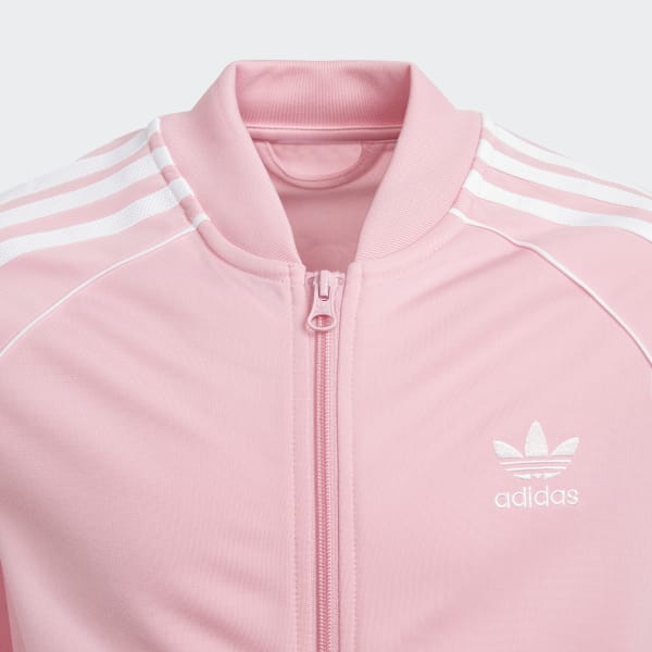 pastel pink adidas jacket