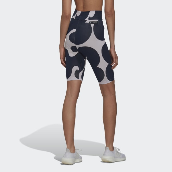 Fioletowy Marimekko Rib Short Leggings Knee Length
